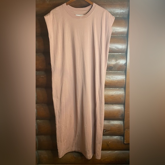 NWT Pistola Trina Muscle Tee Midi Dress Mauve Sz.L - Picture 3 of 6